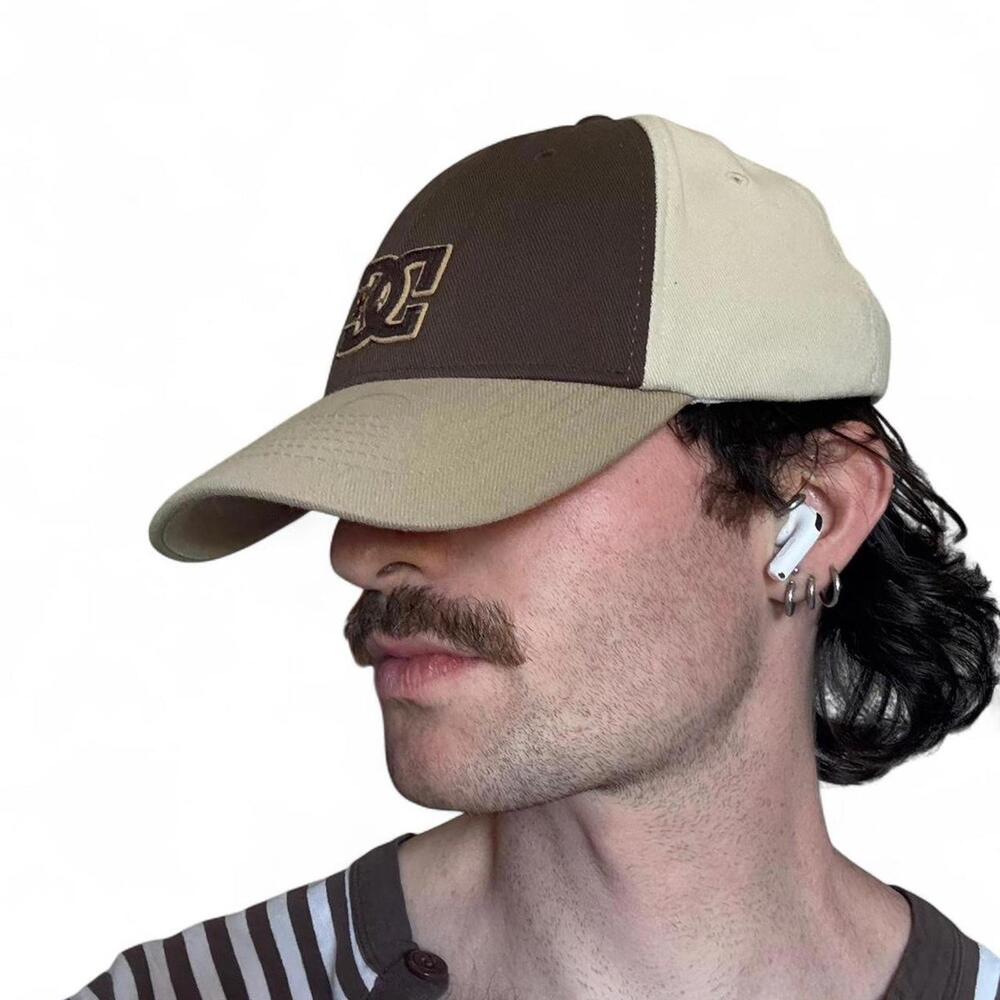 Brown and cream DC shoes hat #DC #y2k